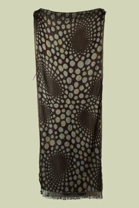 Boiled Wool Embroidered Shawl | Hand-Embroidered Wrap (70×180 cm) 314