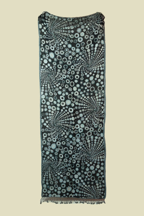 Boiled Wool Embroidered Shawl | Hand-Embroidered Wrap (70×180 cm) 311