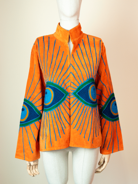 for your eyes only cotton velvet jacket