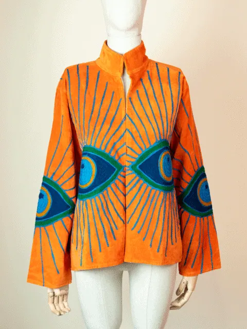 for your eyes only cotton velvet jacket