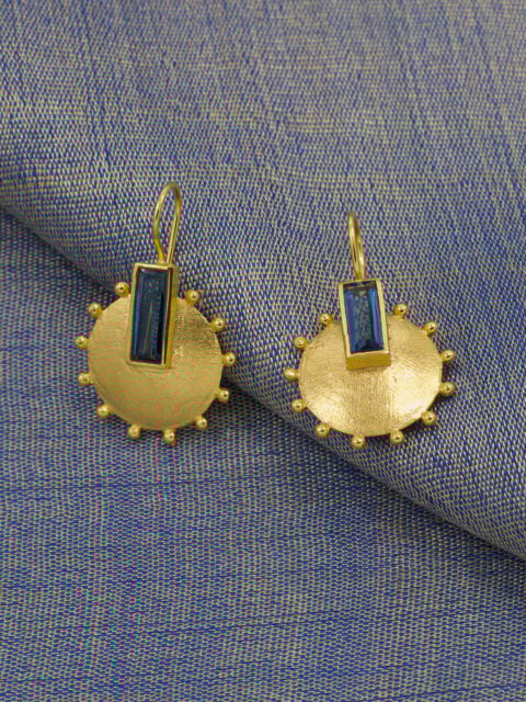 london quartz museum inspired earrings gold plated brass statement earrings