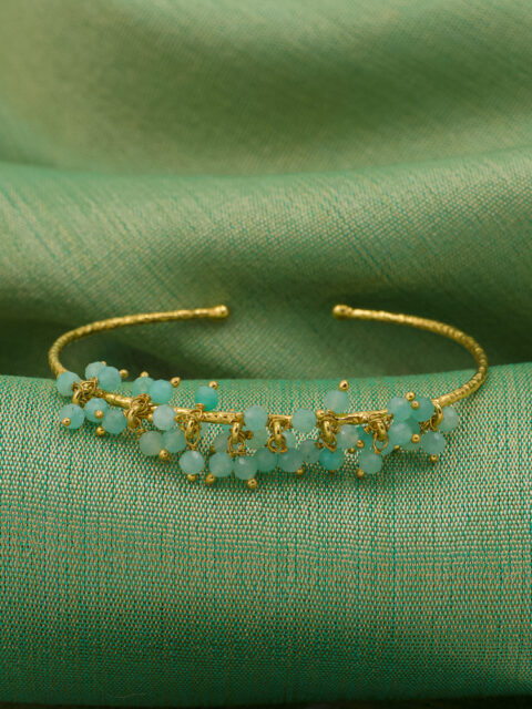 amazonite gold plated bracelet with small green amazonite stones 🟢 PRODUCT CATEGORIES