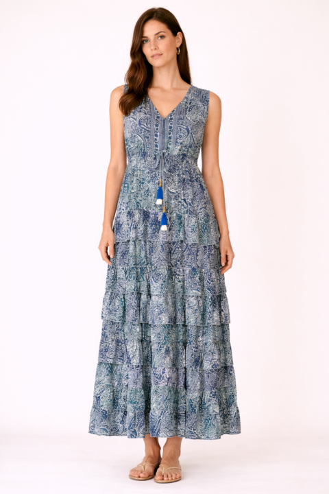 Paxoi long dress floral