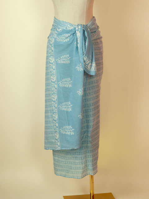 Pareo Cotton Sarong – Beach Cover-Up Sky blue