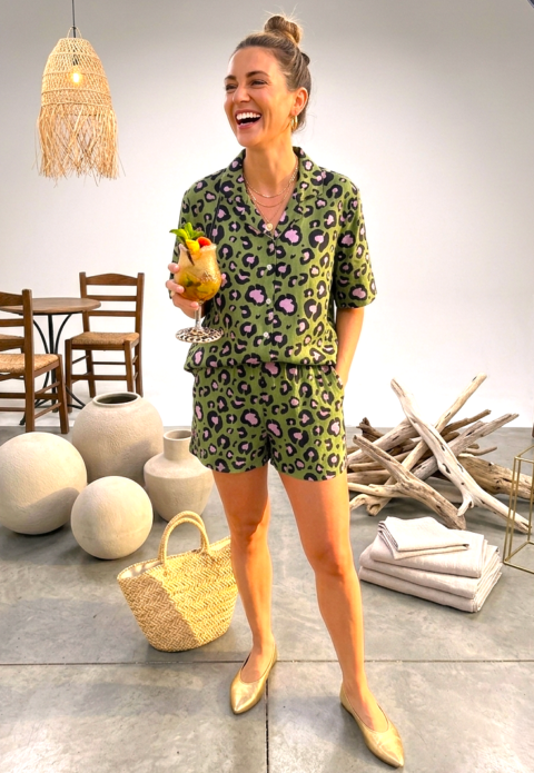 Amazon Short Set leopard Print – Free Size