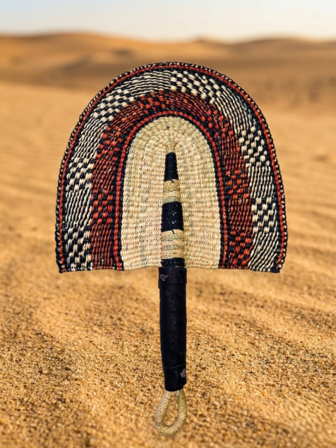 Handwoven African Fan from Elephant Grass – Ghana 06