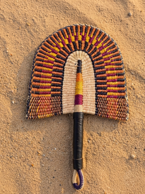 Handwoven African Fan from Elephant Grass – Ghana 05