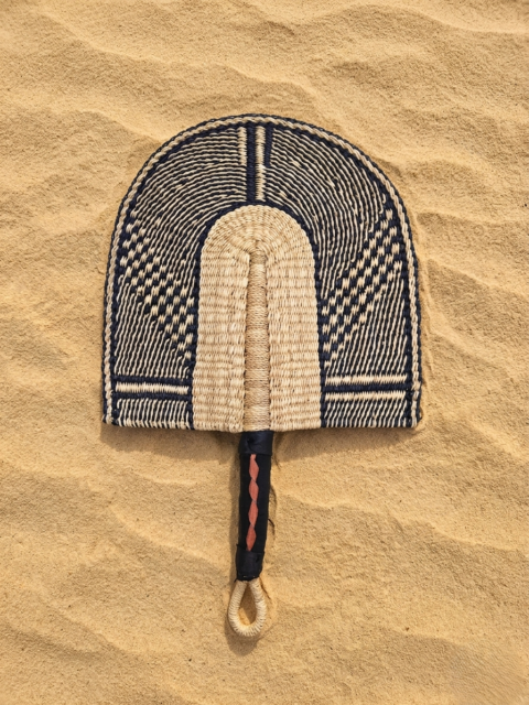 Handwoven African Fan from Elephant Grass – Ghana 04