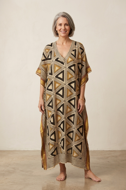 Jari Caftan cotton triangular
