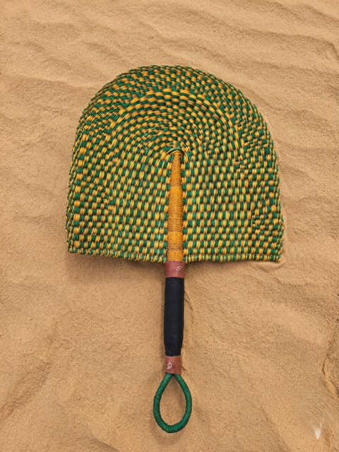 Handwoven African Fan from Elephant Grass – Ghana 08