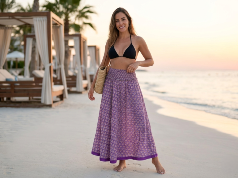 Long Cotton skirt