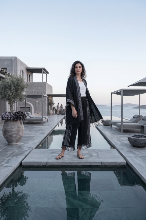 Rhodes cotton set Black