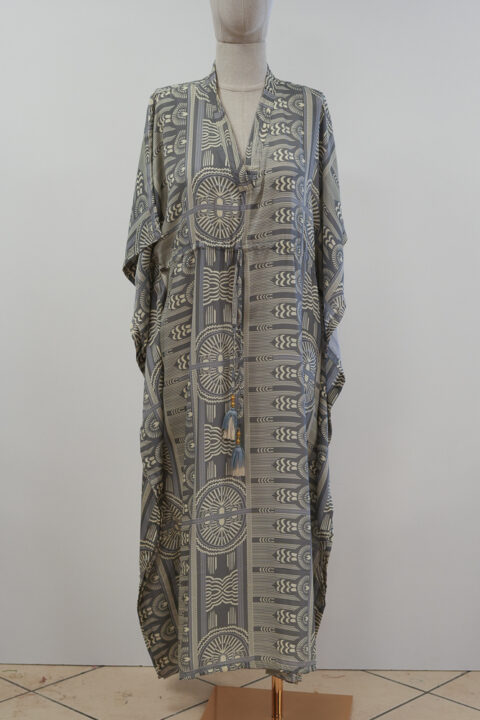 Durga Caftan – sueno grey | Saree Silk | One Size