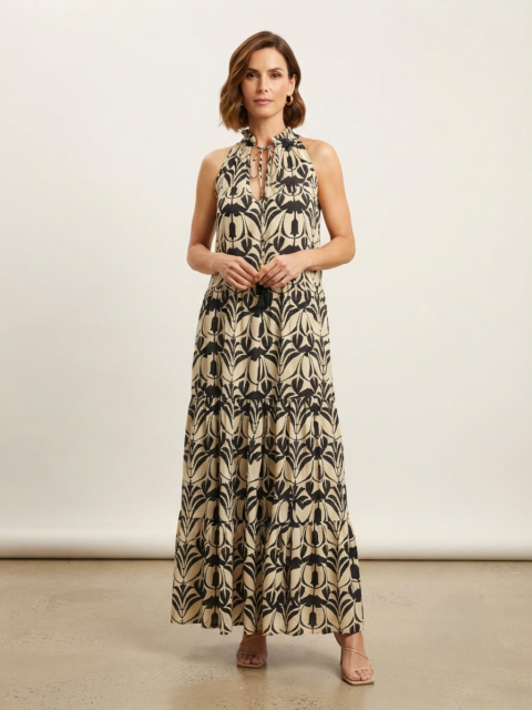 Samos dress archaic black