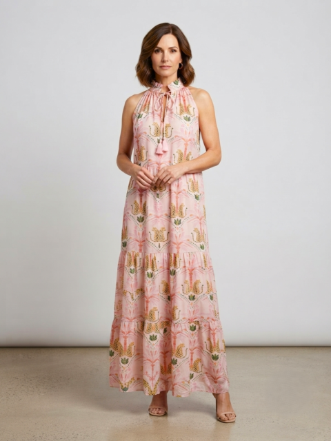 Samos dress tiger pink
