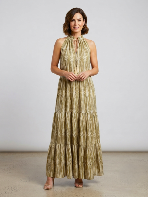 Samos dress arch beige
