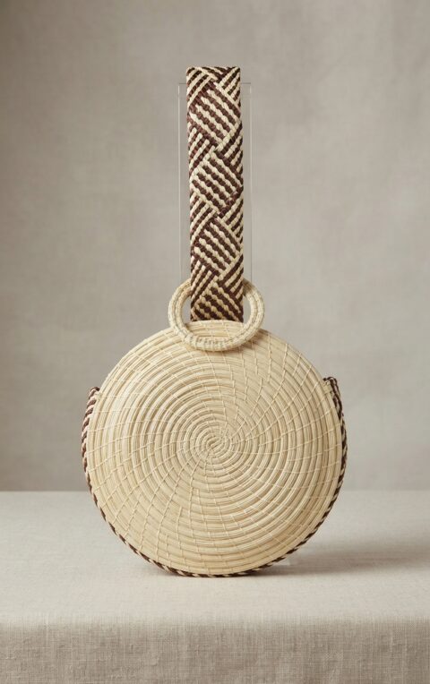 Natural Brown Yoyo Handmade Palm Leaf Bag – Colombia